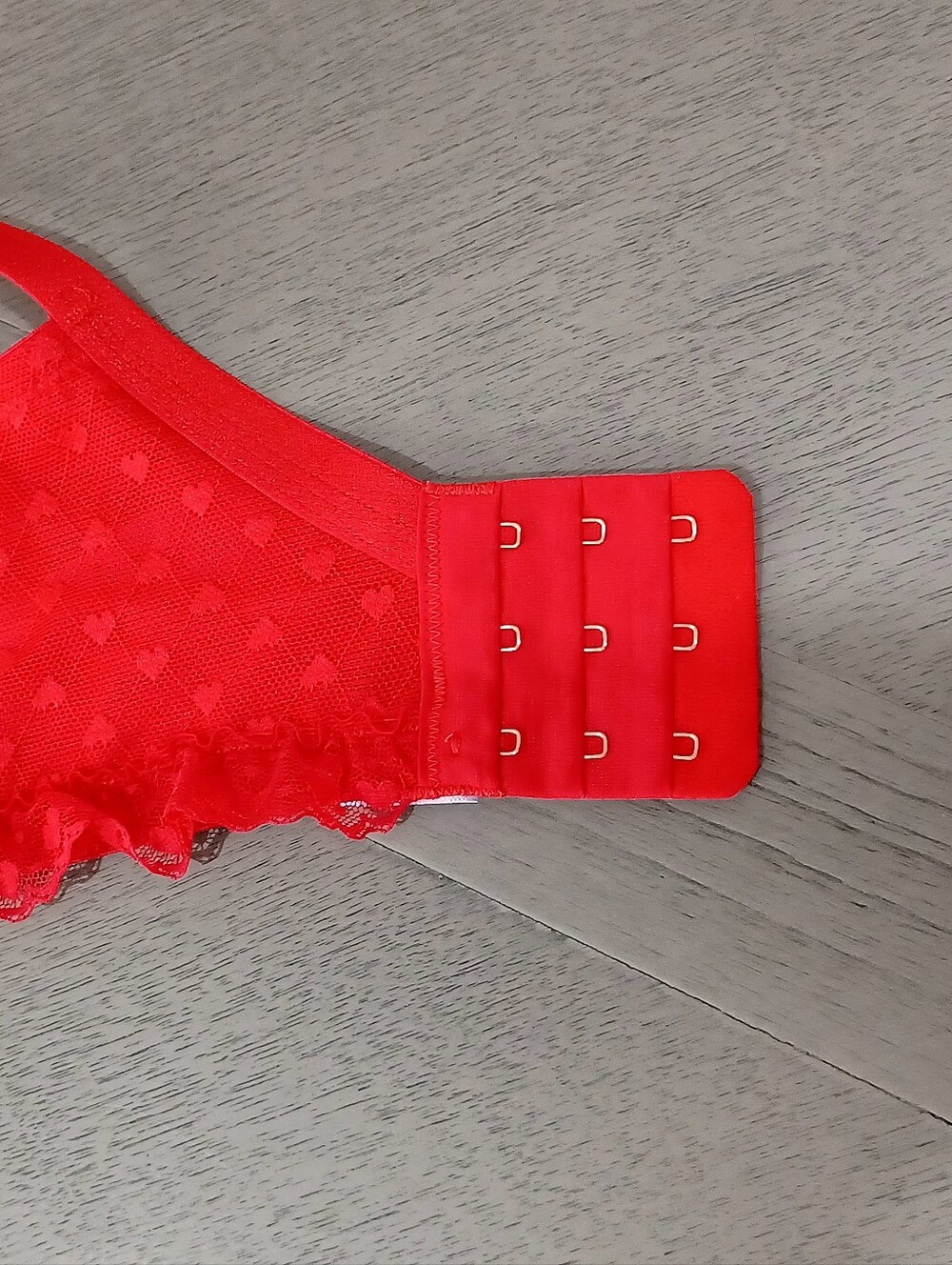 Savage X Fenty Sexy Satin Red Lace-Trim Underwire Bra, Size 42D - Picture 11 of 16